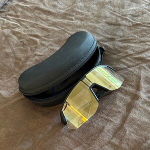Black and Yellow Running Sunglasses Case